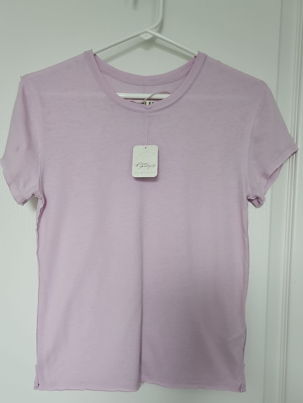 We The Free Lavender Short Sleeve Crew Tee, NWT